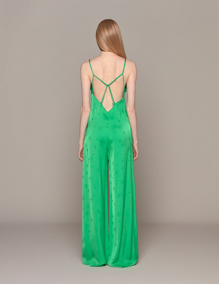 tuta jacquard etoile paradise verde - forte forte - jumpsuit