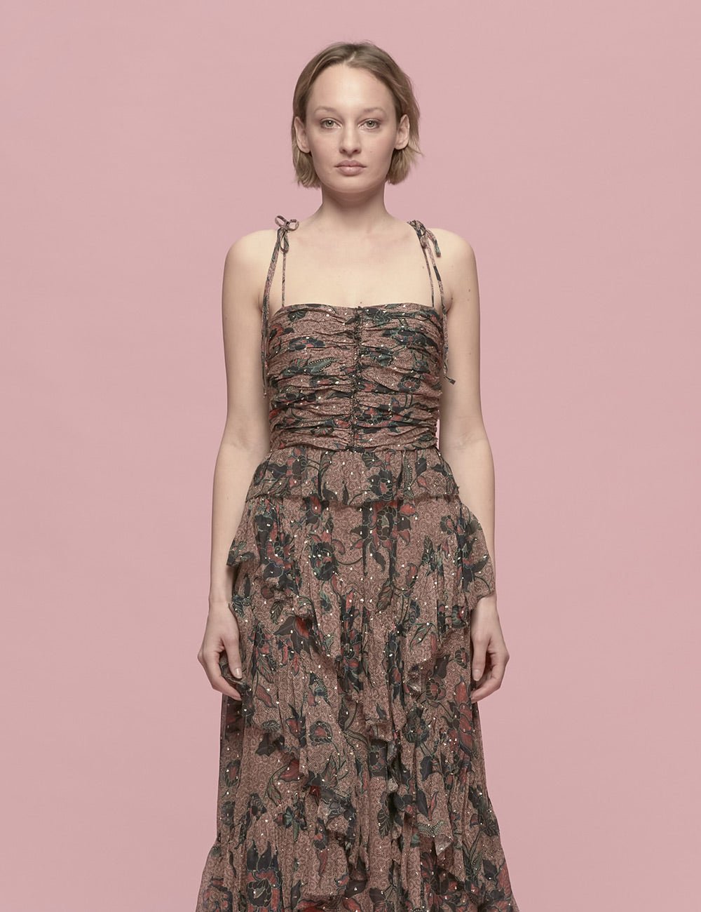 abito aveline coral - ulla johnson - abito