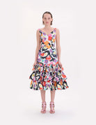 abito balze fiori - Frida SRL