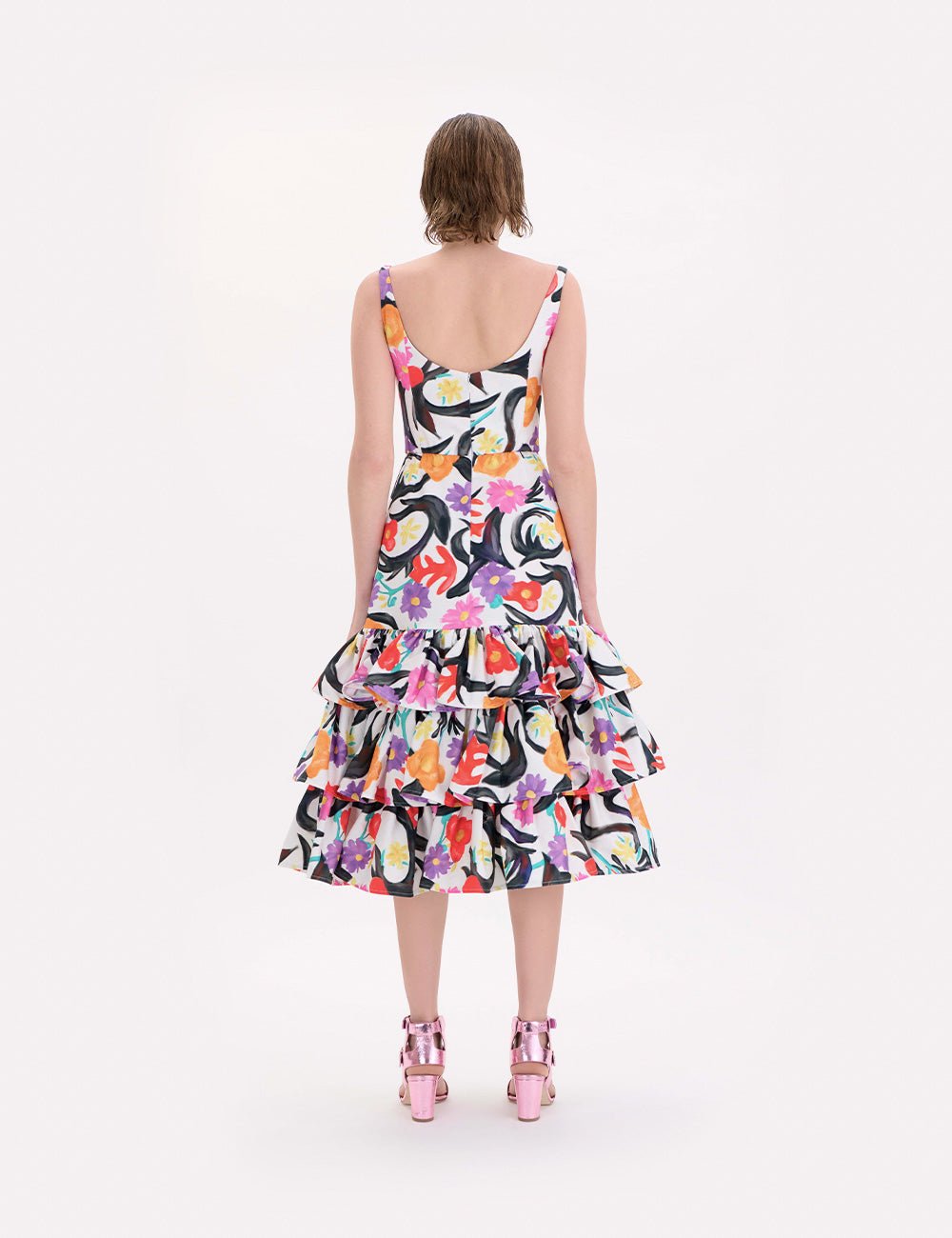 abito balze fiori - Frida SRL