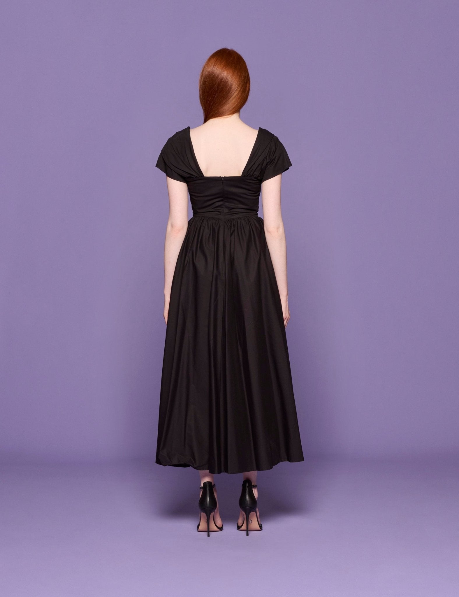 abito cotone corpetto nero - Frida SRL