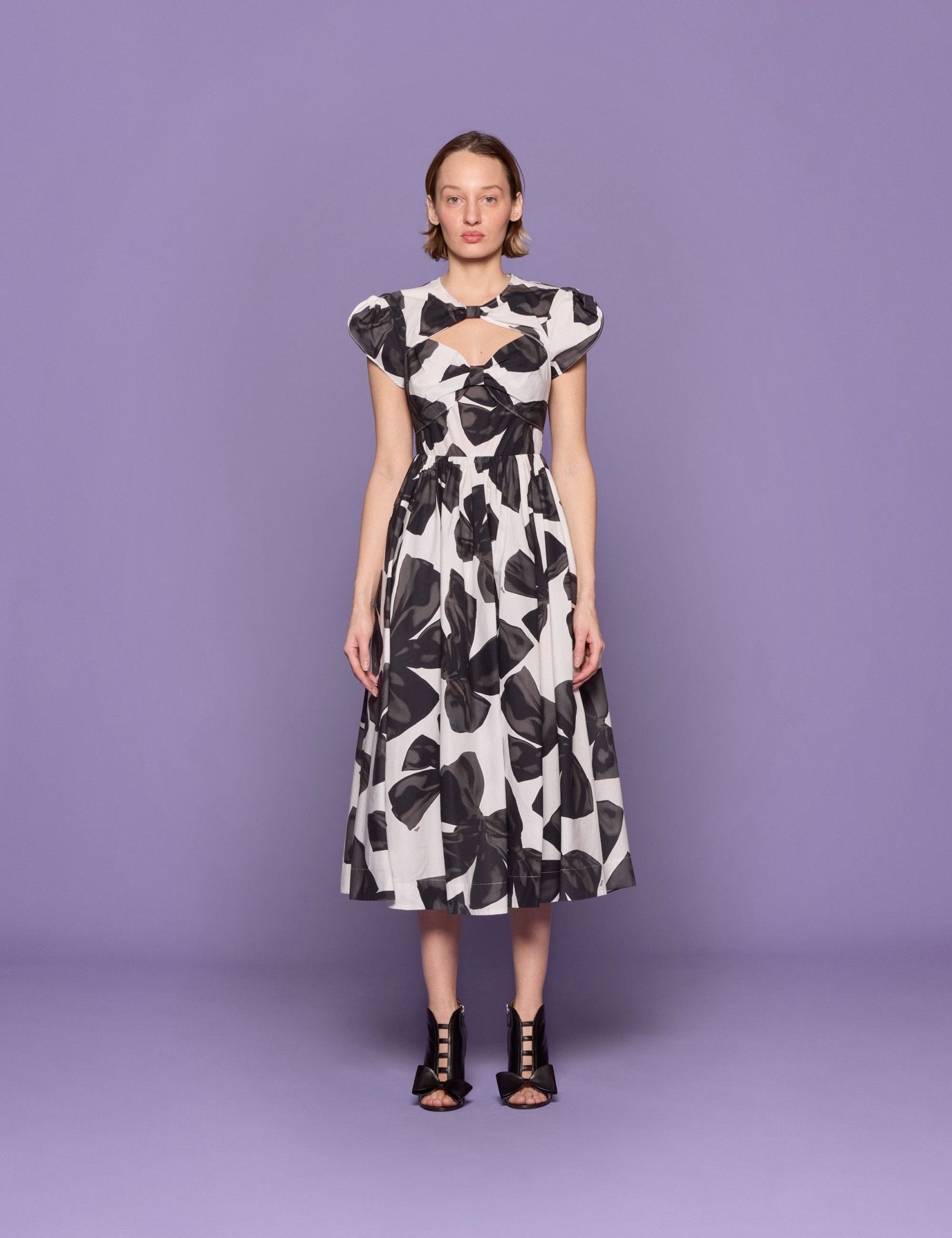 abito cotone fiocco - vivetta - abito