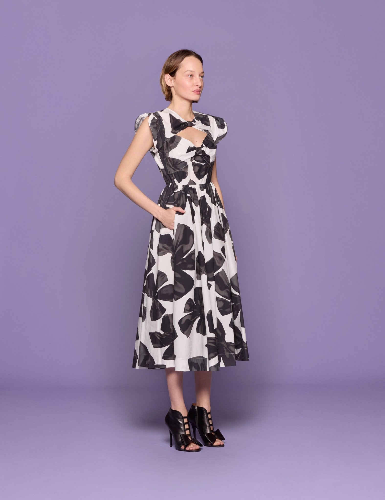 abito cotone fiocco - vivetta - abito