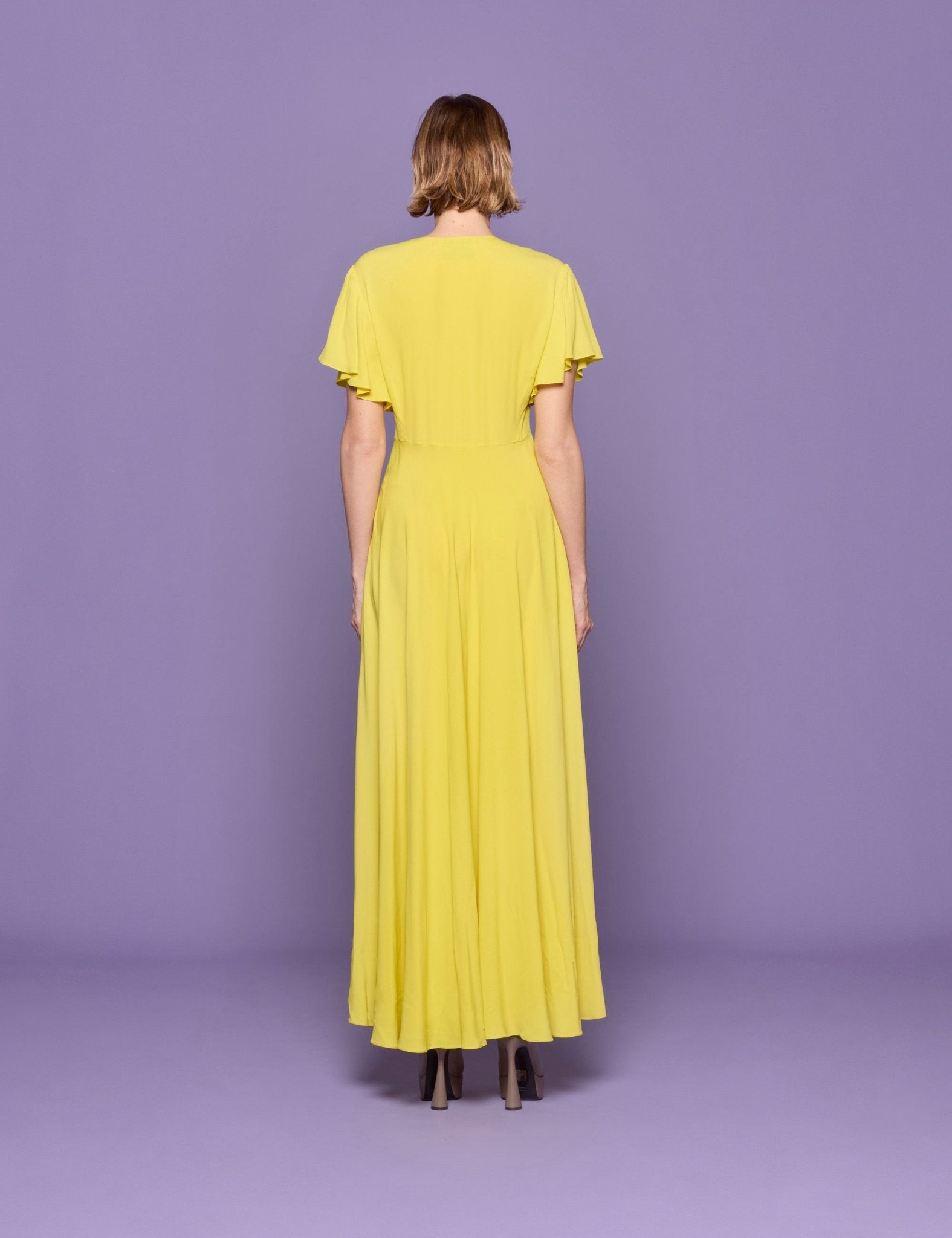 abito lungo rouches cedro - vivetta - abito