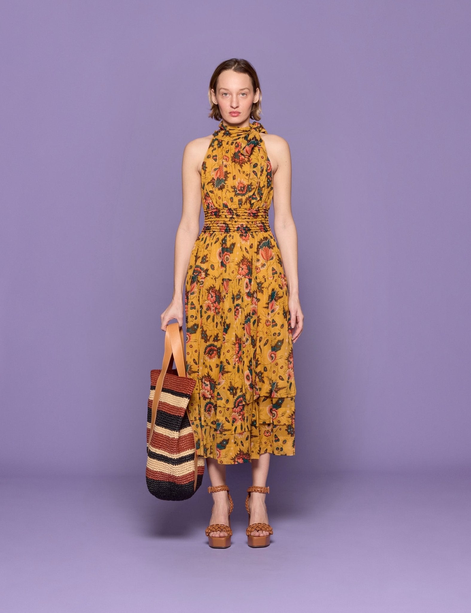abito maya midi fiocco - ulla johnson - abito