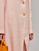 cappotto crepe jacquard rosa - Frida SRL