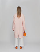 cappotto crepe jacquard rosa - Frida SRL