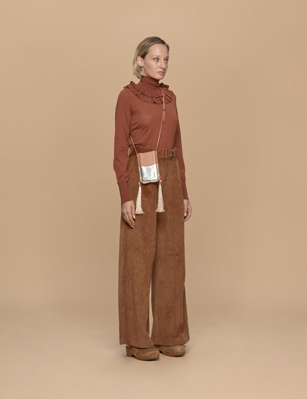 dolcevita marrone - ulla johnson - pullover