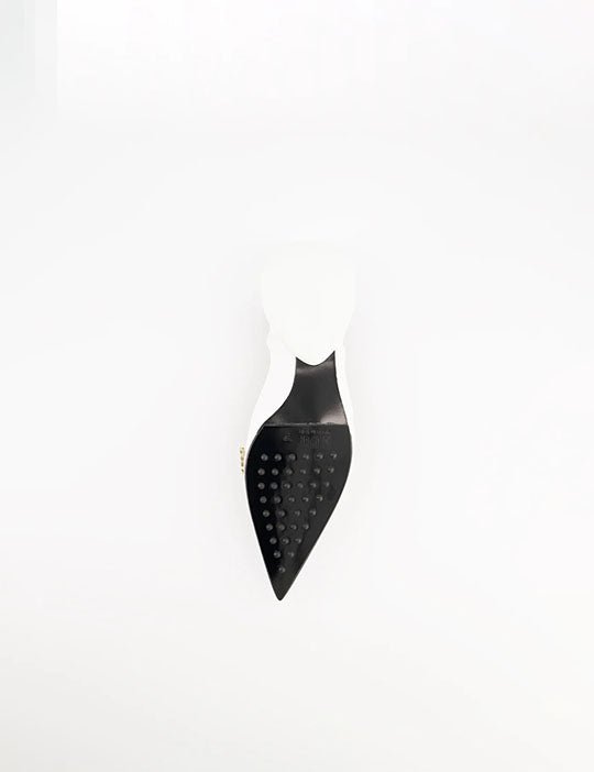 miky ballet flat pelle bianco - 1309sr - ballerina