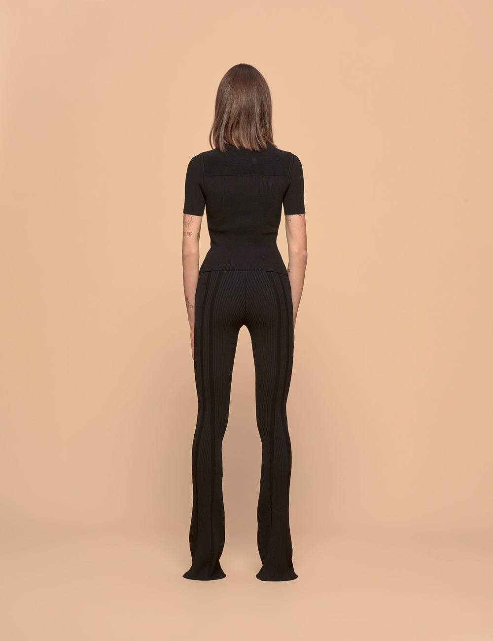 pantalone flare maglia - n21 alessandro dell'acqua - leggings