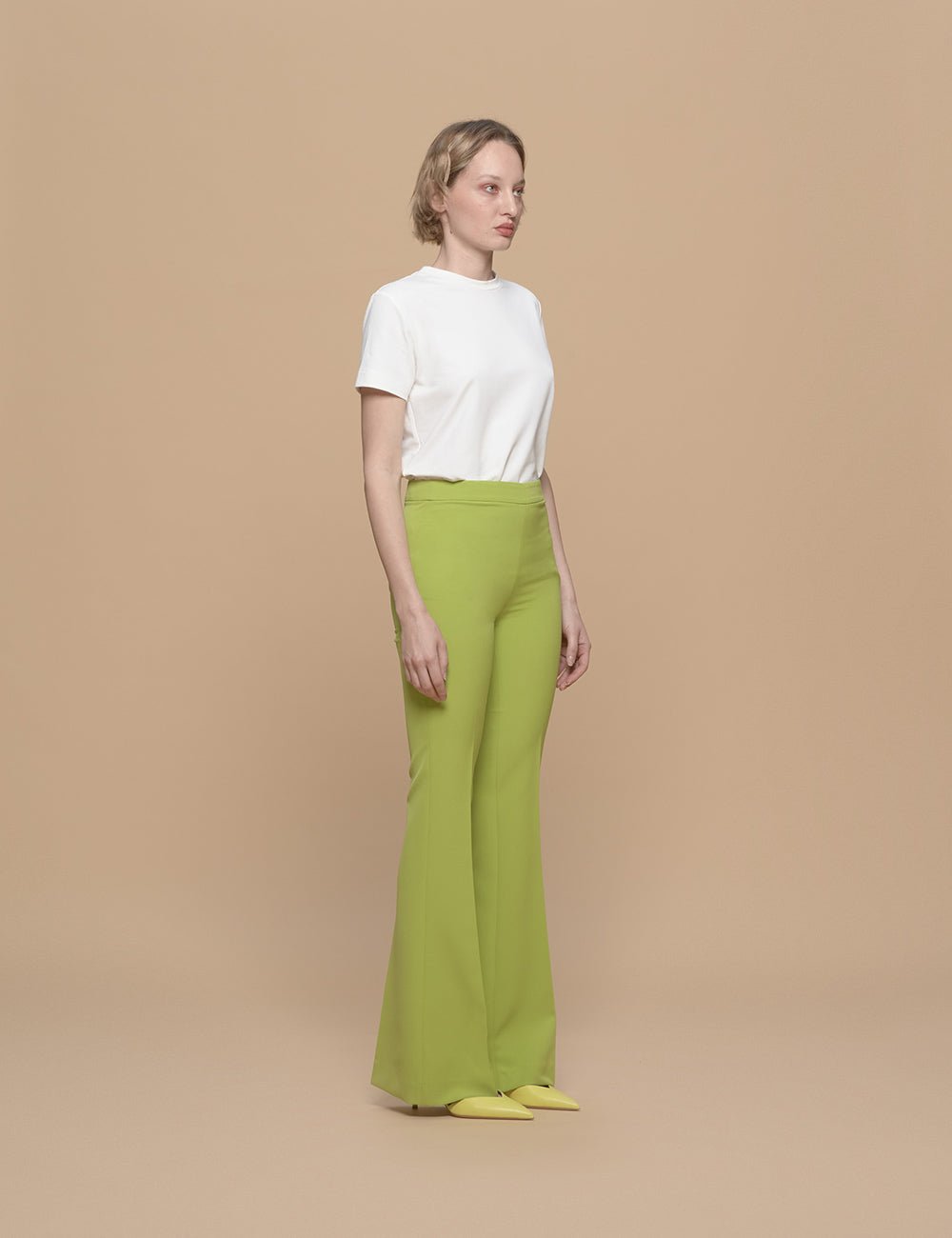 pantalone flare zip laterale - Frida SRL