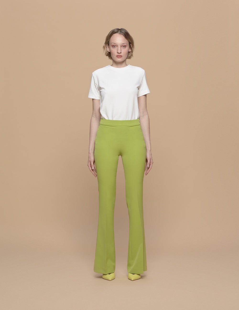 pantalone flare zip laterale - Frida SRL