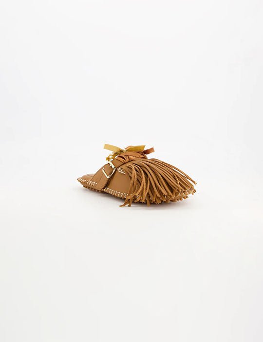 puli mule pelle marrone - Frida SRL