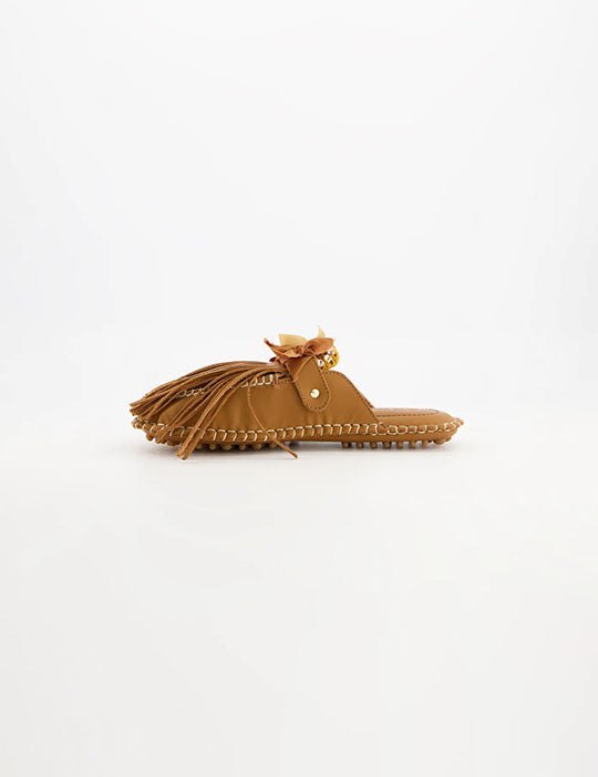 puli mule pelle marrone - Frida SRL