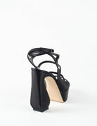 sandalo cinturino satin nero - Frida SRL