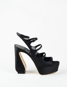 sandalo cinturino satin nero - Frida SRL
