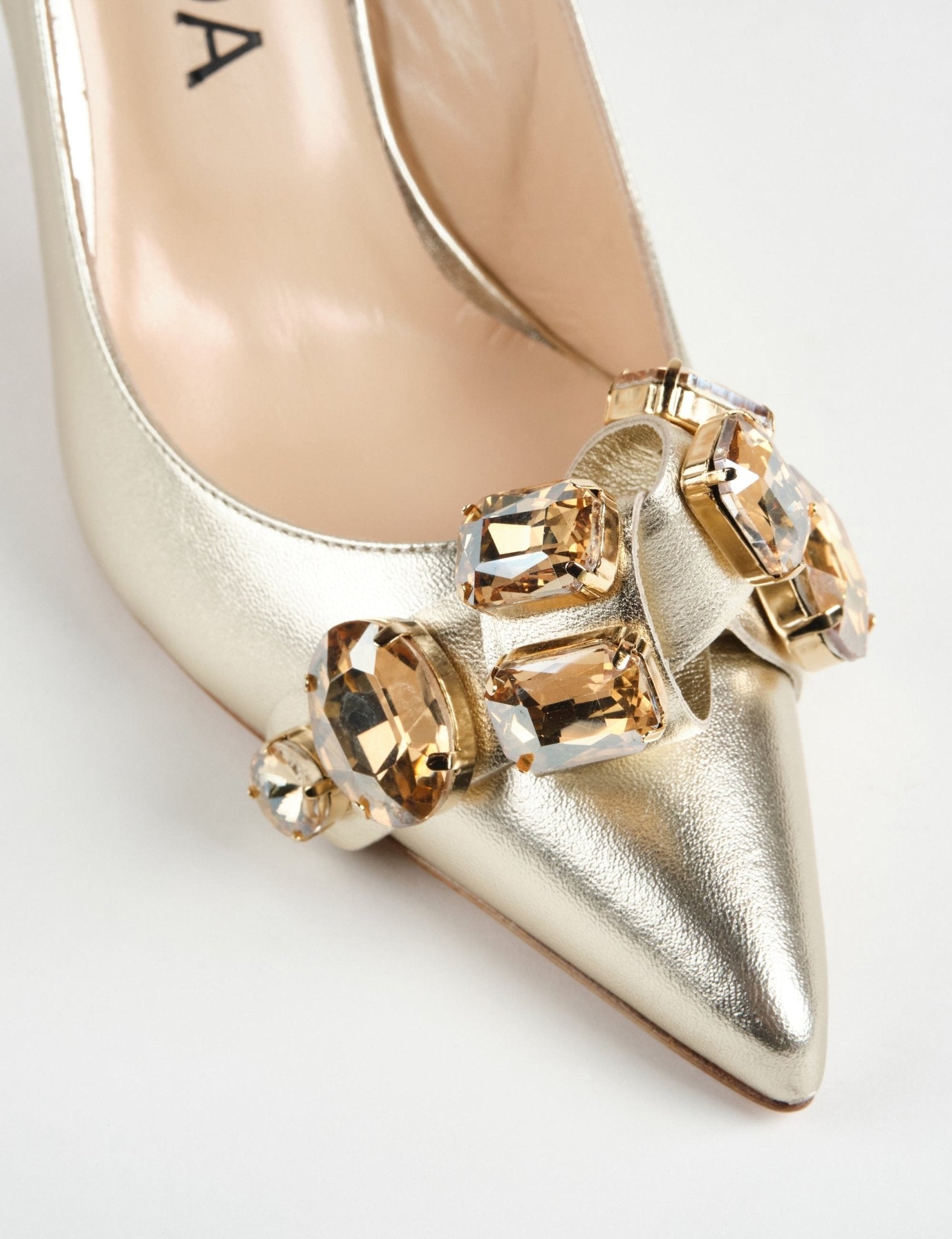 slingback pietre platino - Frida SRL