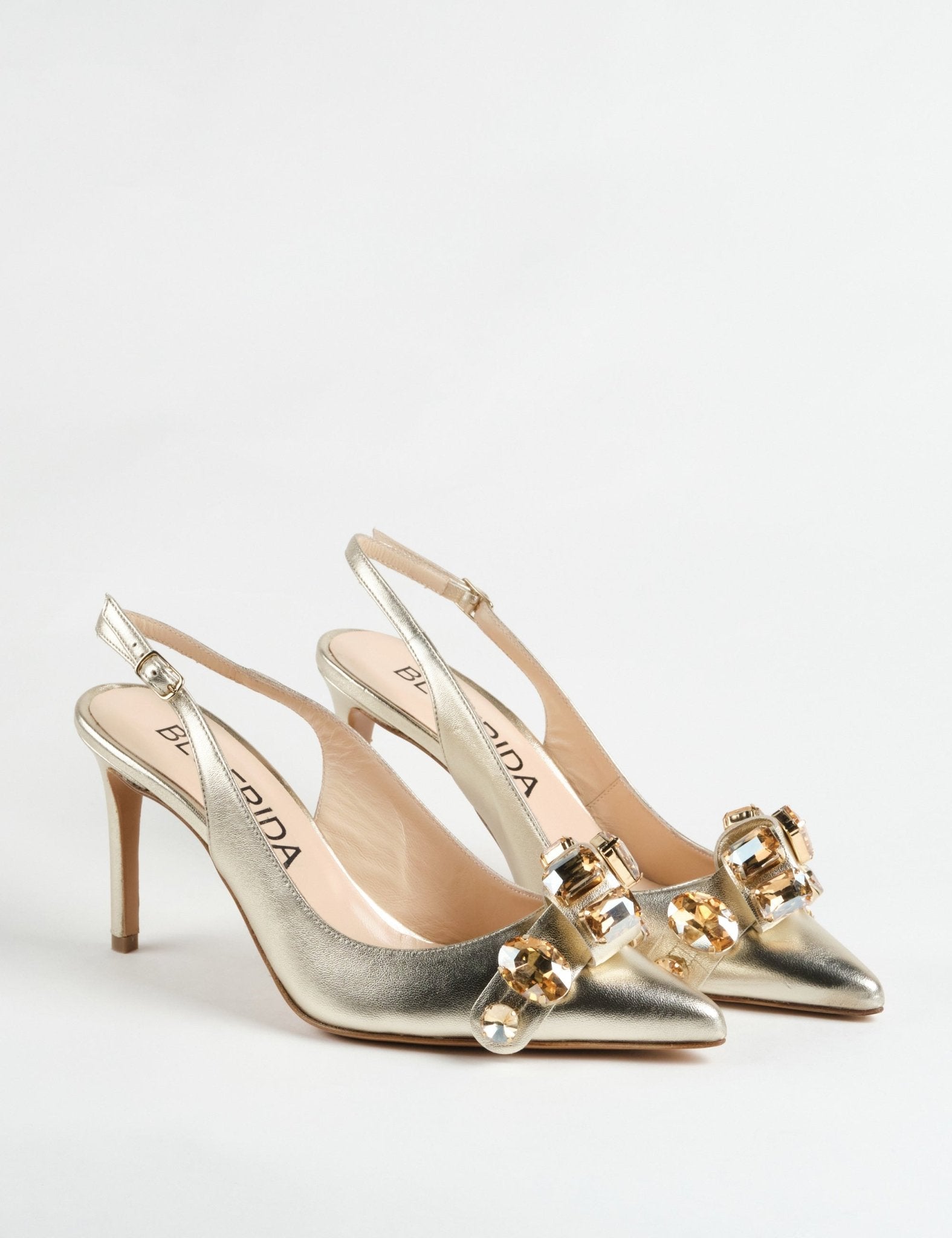 slingback pietre platino - Frida SRL
