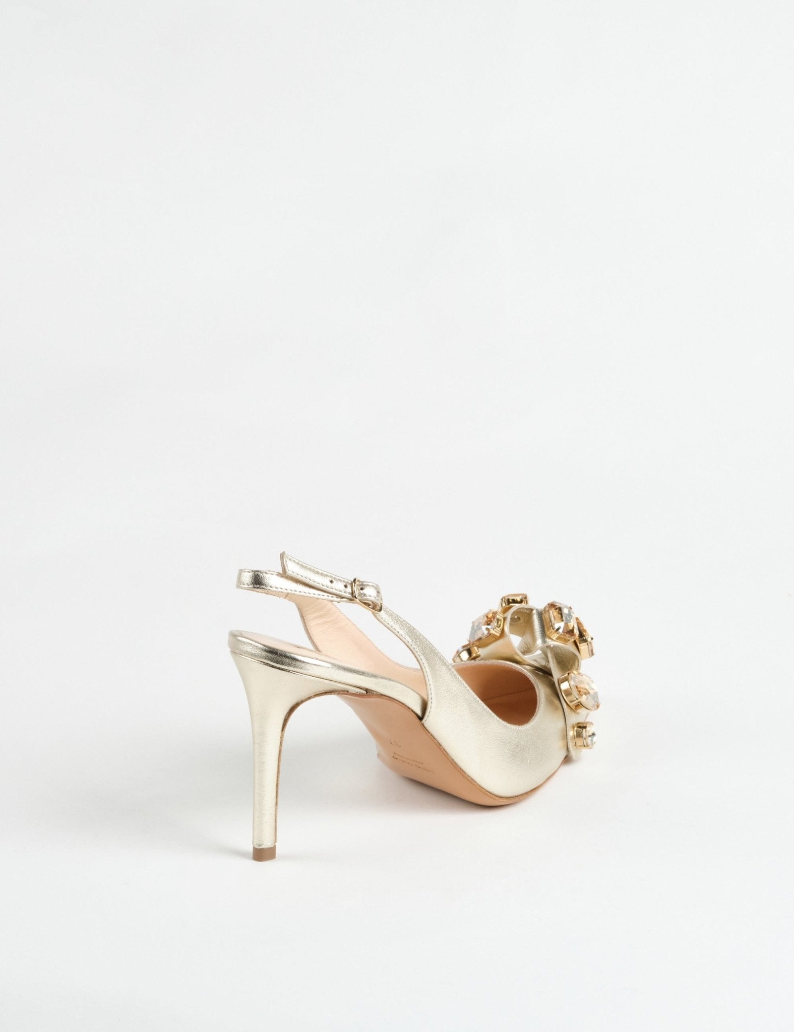 slingback pietre platino - Frida SRL