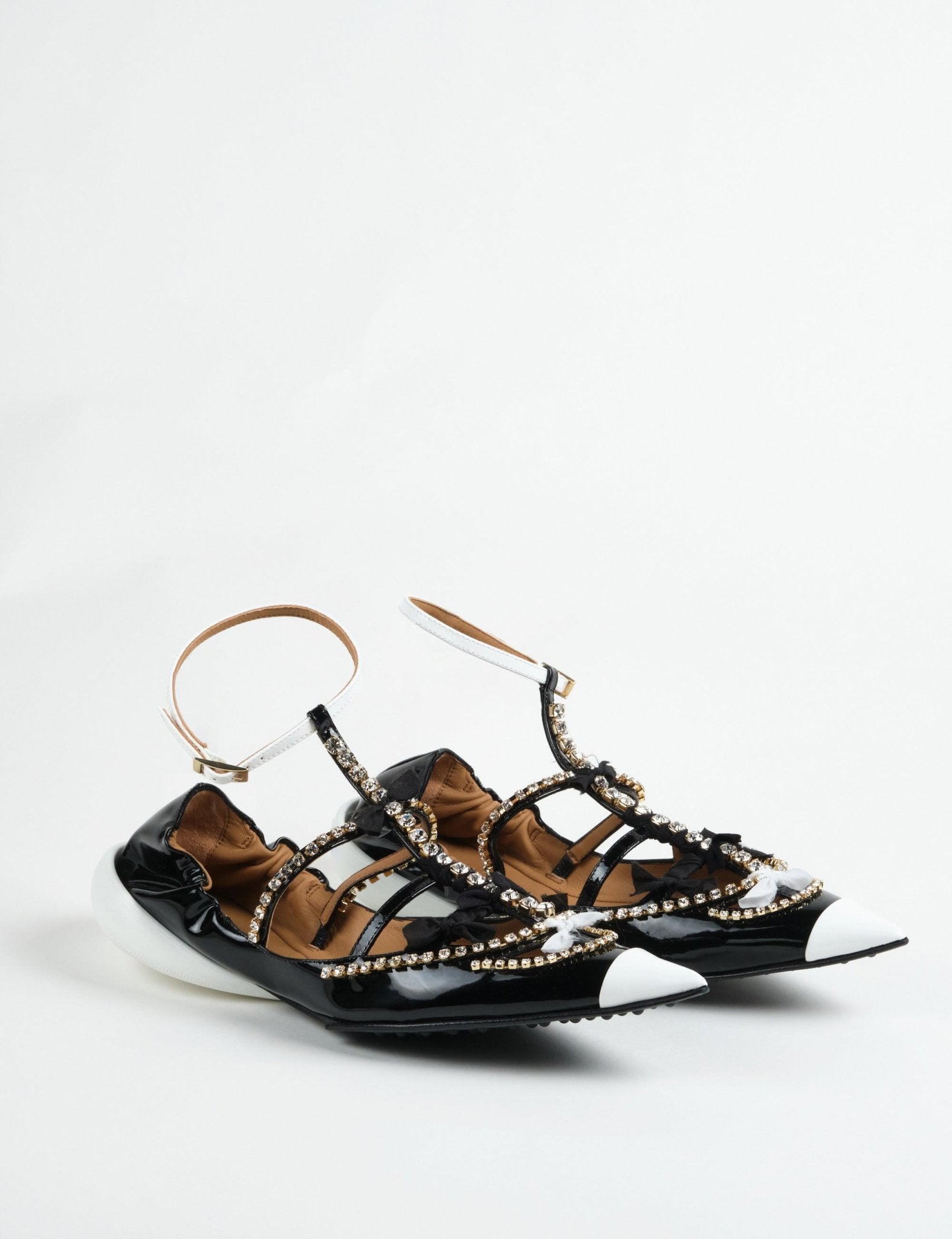 tootsy ballet flat pelle nero - 1309sr - ballerina