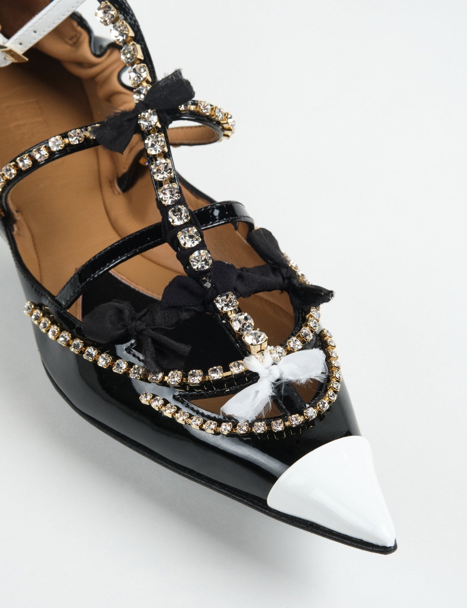 tootsy ballet flat pelle nero - 1309sr - ballerina