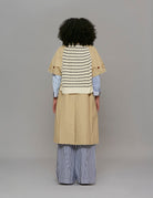 trench inserto maglia cammello - Frida SRL